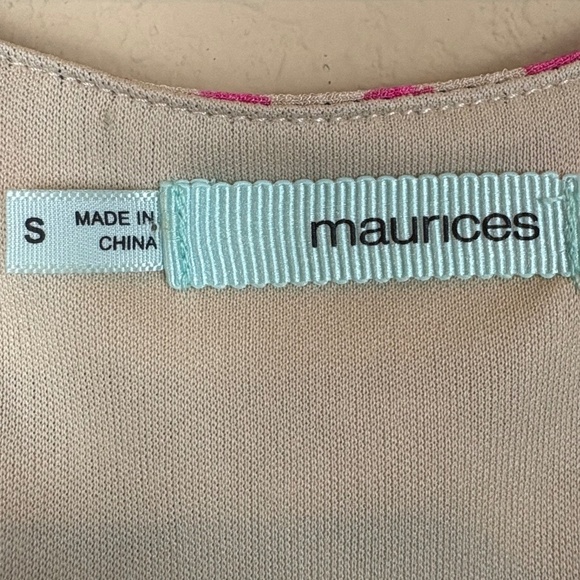 Maurices Sleeveless Stretchy Pink/Black/Tan/Coral Maxi Dress with Elastic Waist - Picture 9 of 11